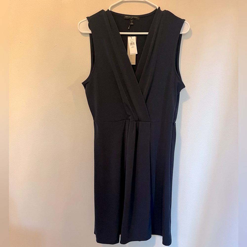 Banana Repunlic Factory women’s stretch navy blue dress